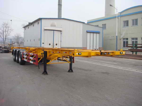 黄海12.4米34.5吨集装箱运输半挂车(DD9404TJZG)