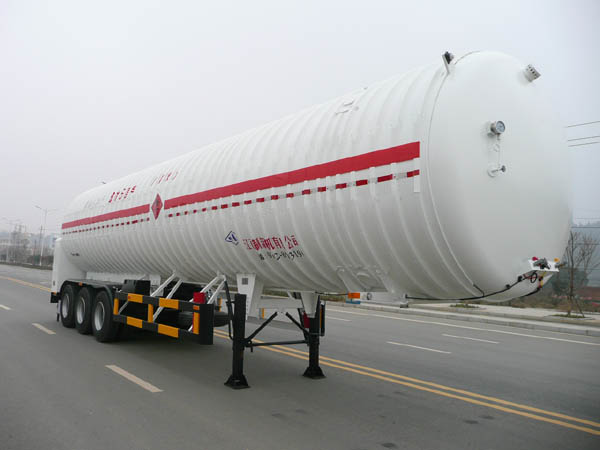 五峰13米21.6吨低温液体运输半挂车(JXY9407GDY4)