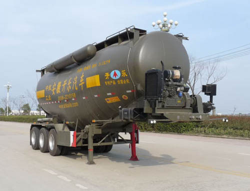 开乐10米30.3吨粉粒物料运输半挂车(AKL9405GFL)