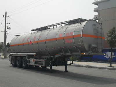 永强13米31吨易燃液体罐式运输半挂车(YQ9402GRYY1)