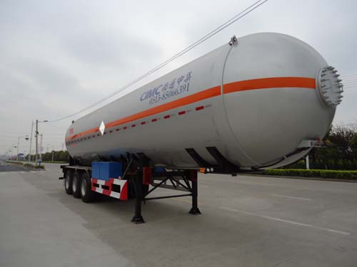 中集12.9米24.7吨液化气体运输半挂车(NTV9400GYQL)