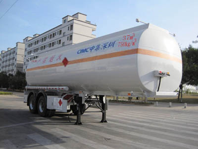 中集9.3米26.7吨易燃液体罐式运输半挂车(ZJV9350GRYSZ)