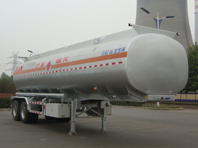 凌宇10.6米25.5吨易燃液体罐式运输半挂车(CLY9340GRY)