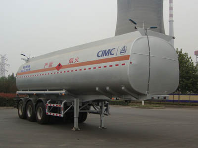 凌宇10.6米30.5吨易燃液体罐式运输半挂车(CLY9405GRY)