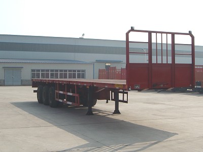 驹王13米33.6吨平板运输半挂车(ZJW9400TPB)