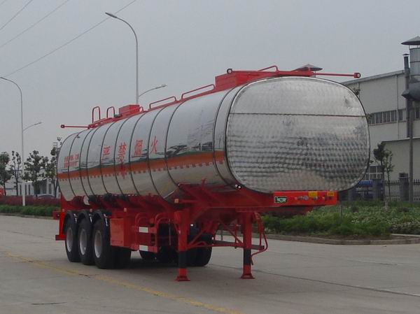 瑞江11.6米33吨易燃液体罐式运输半挂车(WL9400GRYC)