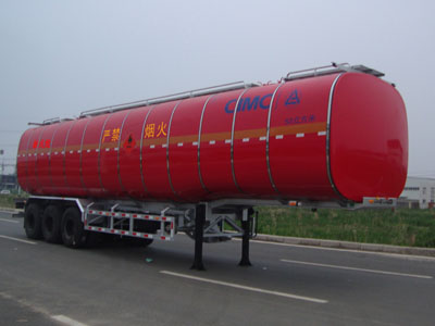 凌宇13米30吨易燃液体罐式运输半挂车(CLY9408GRYE)