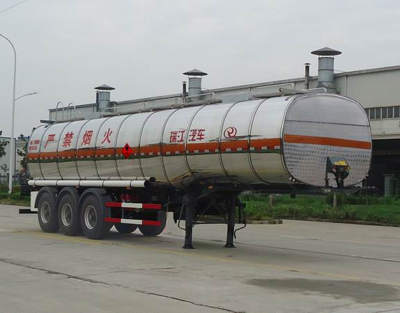 瑞江11.3米30.5吨易燃液体罐式运输半挂车(WL9401GRYA)
