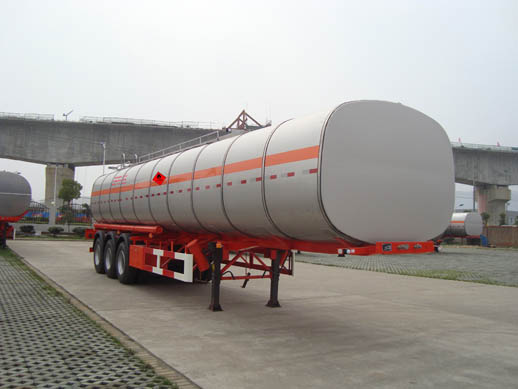 安通12.4米33吨易燃液体罐式运输半挂车(CHG9405GRY)