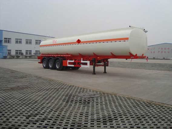 安通11.2米33吨易燃液体罐式运输半挂车(CHG9404GRY)
