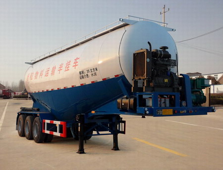 恩信事业10米32.2吨中密度粉粒物料运输半挂车(HEX9401GFLB)