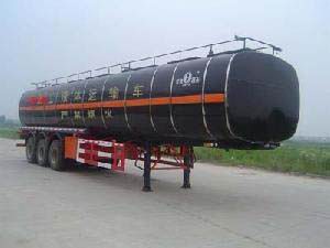 江淮扬天13米30吨保温化工液体运输半挂车(CXQ9401GHYBW)