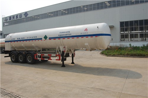 三力12.2米22.8吨低温液体运输半挂车(CGJ9391GDY)
