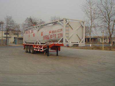 福玺12.6米29.8吨框架罐式化工液体运输半挂车(XCF9403GHY)