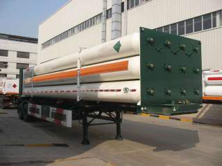 安瑞科12.4米0.9吨高压气体运输半挂车(HGJ9354GGQ)