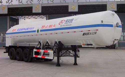 圣达因12.6米24.3吨低温液体运输半挂车(SDY9390GDY)