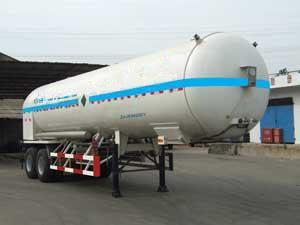 韩中深冷12.6米21.7吨低温液体运输半挂车(ZHJ9340GDY)
