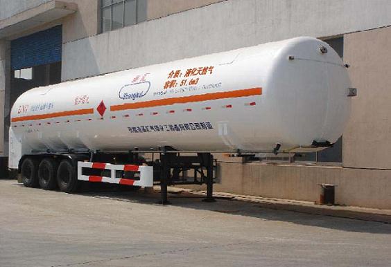 圣汇13米19.7吨低温液体运输半挂车(ZSH9403GDY)