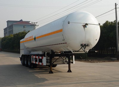 韩中深冷12.3米26.1吨低温液体运输半挂车(ZHJ9409GDY)