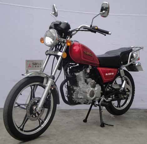 SL125-5C 三铃前盘式后鼓式两轮摩托车图片