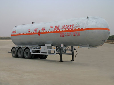 程力威13米24.6吨液化气体运输半挂车(CLW9409GYQ)