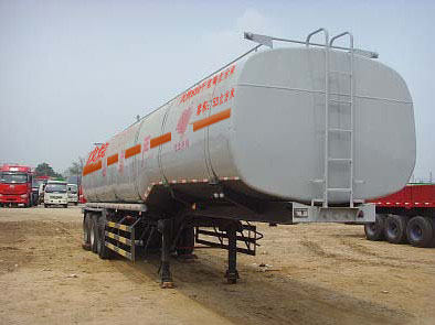 旗林13米31.8吨易燃液体罐式运输半挂车(QLG9406GRY)