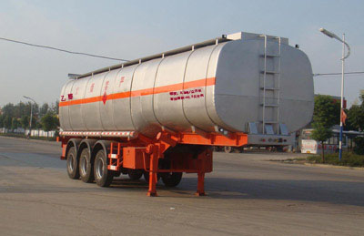 神狐10.5米33吨易燃液体罐式运输半挂车(HLQ9400GRY)