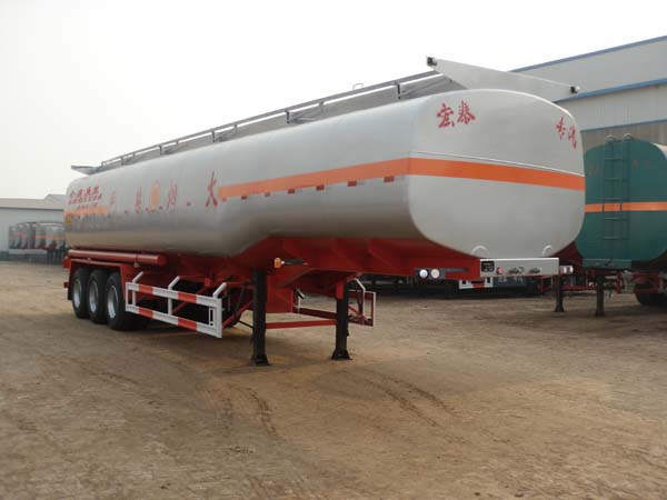 正康宏泰13米31.7吨易燃液体罐式运输半挂车(HHT9403GRY)