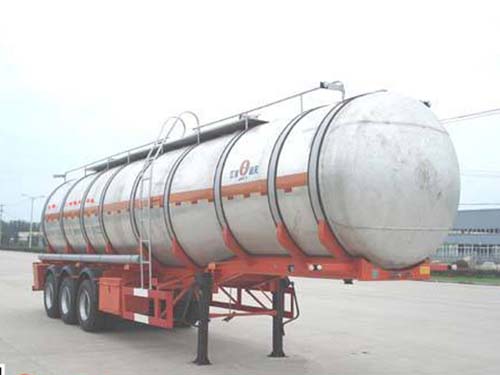 江淮扬天11米30吨易燃液体罐式运输半挂车(CXQ9380GRY)