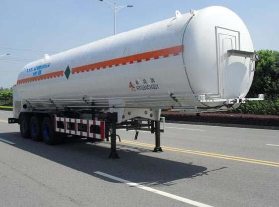 永旋12.1米28.6吨低温液体运输半挂车(HYG9401GDY)