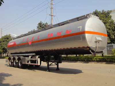 永强12.6米30吨易燃液体罐式运输半挂车(YQ9404GRYDLA)