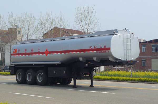醒狮12.8米33吨易燃液体罐式运输半挂车(SLS9408GRYA)