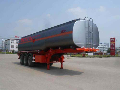 楚飞10.7米32.5吨易燃液体罐式运输半挂车(CLQ9402GRY)