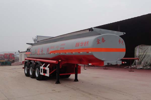 正康宏泰9.8米32吨腐蚀性物品罐式运输半挂车(HHT9401GFW)