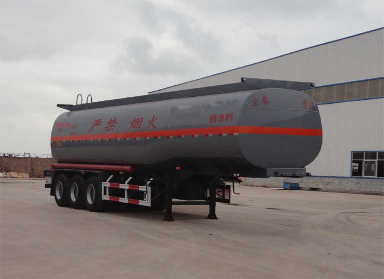 正康宏泰12.1米30.5吨易燃液体罐式运输半挂车(HHT9405GRY)