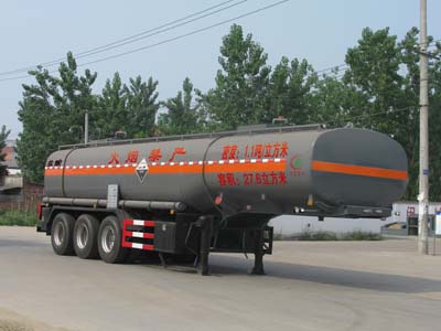 程力威12米32.5吨易燃液体罐式运输半挂车(CLW9408GRY)