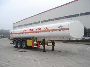 江淮扬天10米31.5吨易燃液体罐式运输半挂车(CXQ9409GRY)