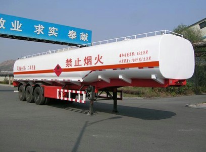 黄海12.9米28.7吨易燃液体罐式运输半挂车(DD9404GRY)