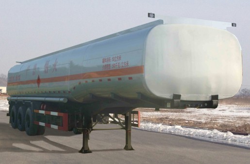 黄海13米28.7吨易燃液体罐式运输半挂车(DD9402GRY)