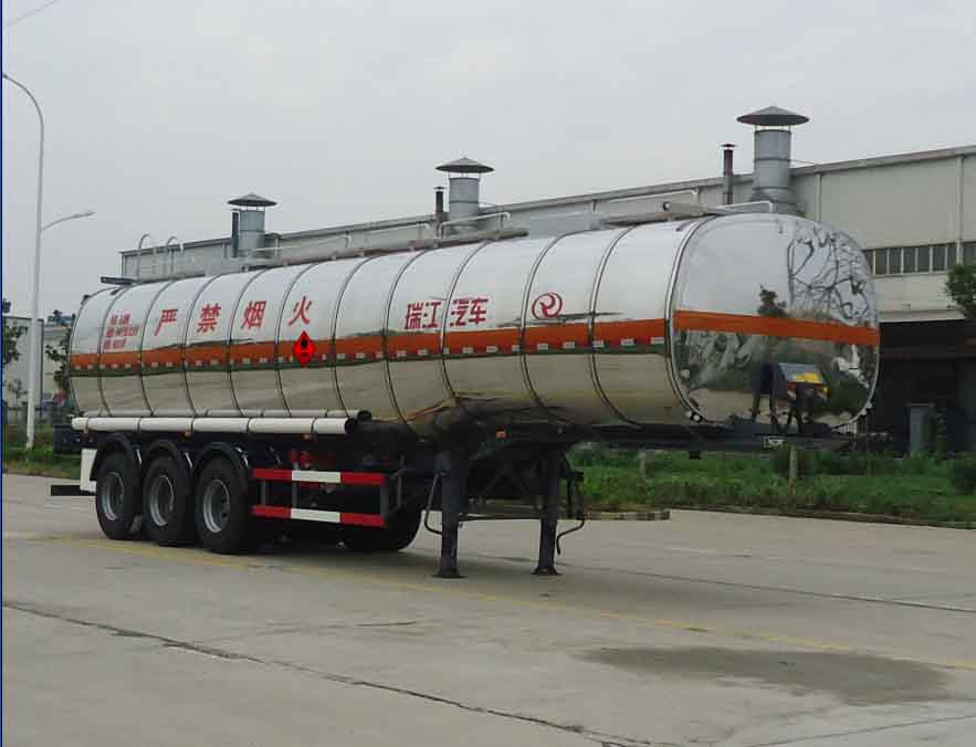 瑞江13米31吨易燃液体罐式运输半挂车(WL9400GRYD)