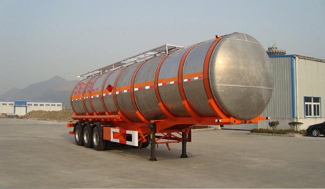 安通12.2米33吨易燃液体罐式运输半挂车(CHG9402GRY)