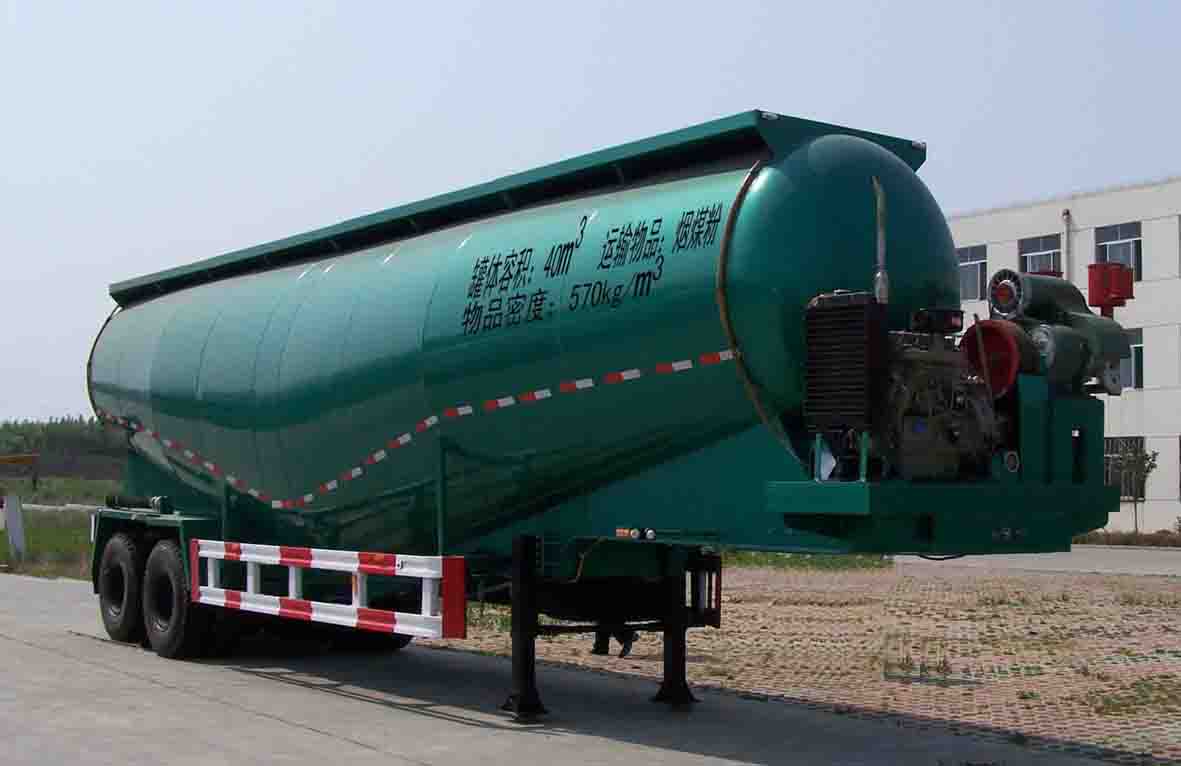 鲁峰12.9米23吨粉粒物料运输半挂车(ST9350GFL)