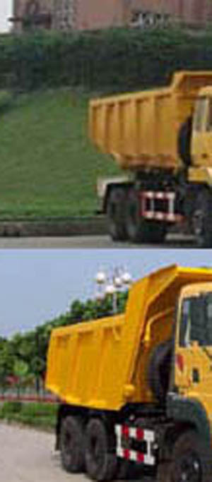 CQ3254HMG324 红岩320马力后双桥,后八轮柴油5米国三自卸汽车图片