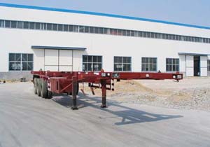闽兴12.4米30.5吨骨架式集装箱运输半挂车(FM9380TJZ)