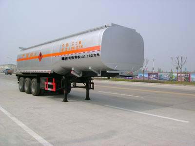 琴台11米31.5吨易燃液体罐式运输半挂车(QT9402GRY)
