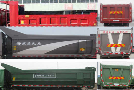 SMG3256SXN40H5D4 宏昌天马336马力后双桥,后八轮柴油5.8米国四自卸汽车图片