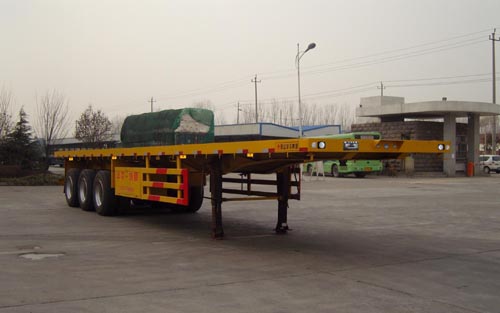 华宇达12.4米34.5吨平板半挂车(LHY9400P)