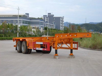 南明9.9米30.6吨集装箱运输半挂车(LSY9353TJZ)