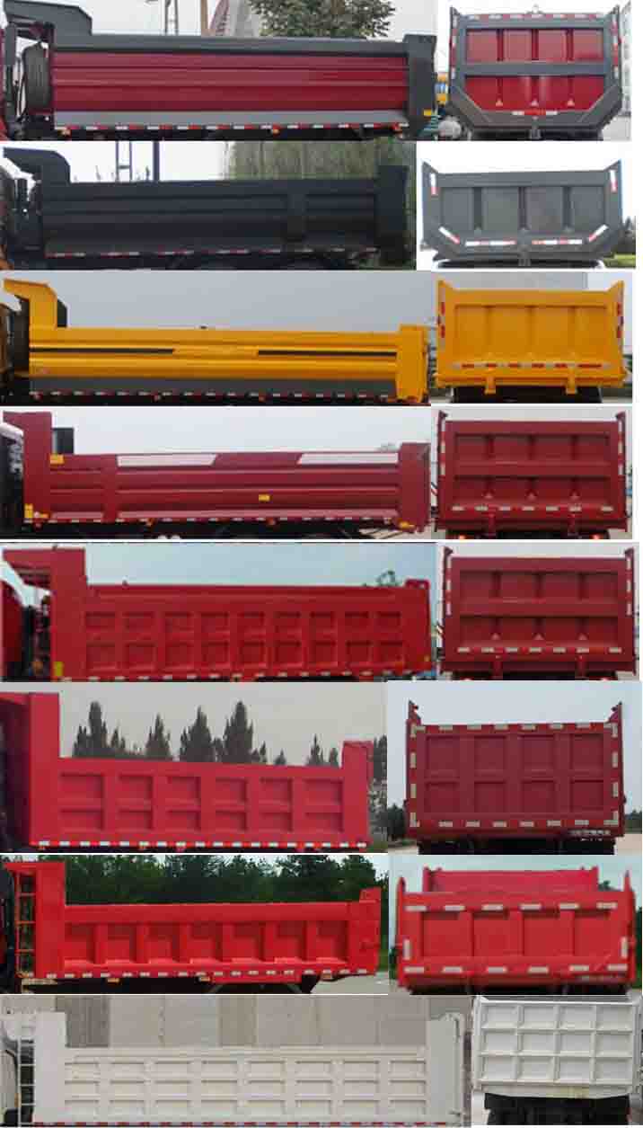 HFC3255K2R1ZT 江淮180马力前四后四(小三轴)柴油5.6米国三自卸汽车图片