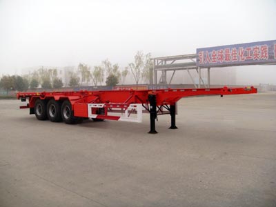 华骏12.4米33.2吨3轴集装箱运输半挂车(ZCZ9392TJZ)